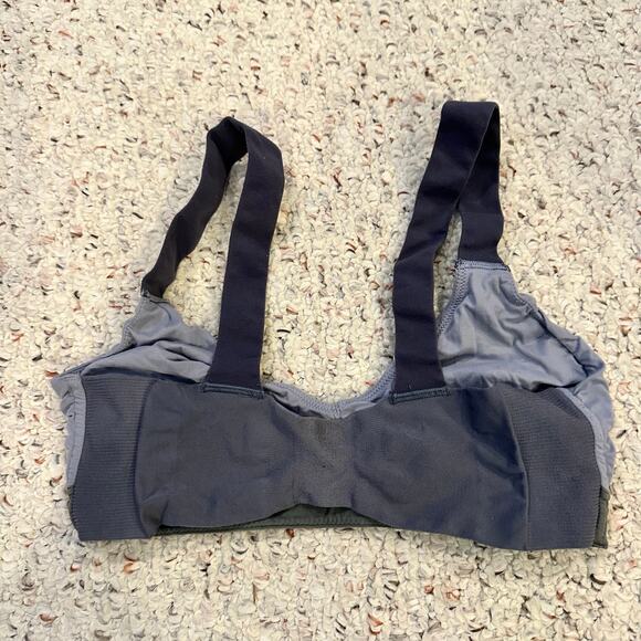 Spanx Womens M Bra llelujah! Unlined Bralette Bra Gray Black Wireless Wire Free - Picture 2 of 5